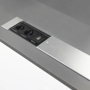 Выдвижной удлинитель Hollander, 2 розетки, 2xUSB A, HDMI, LAN, алюминий, AKS