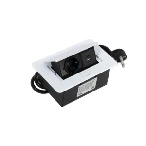 Выдвижной удлинитель Nova 4, 1 розетка, USB A + USB C, белый AKS