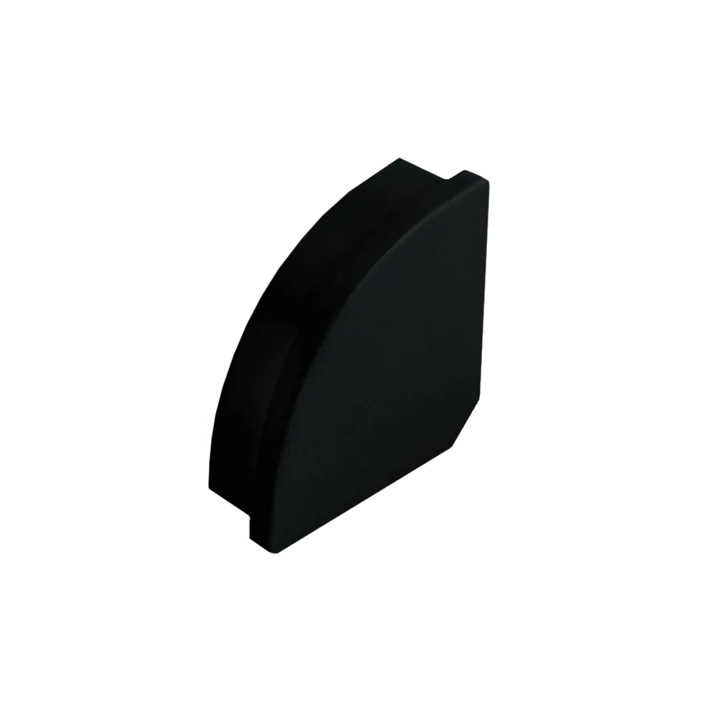 Заглушка для профиля AQ FORM углового 16х16 черная