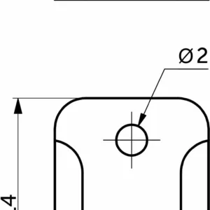 Держатель для гибкого неона 6*12мм, пластик, AKS