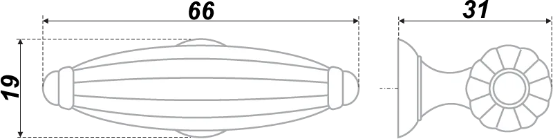 Мебельная ручка DEMURE RC021AB.5