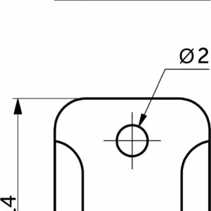 Держатель для гибкого неона 8*16мм, пластик, AKS
