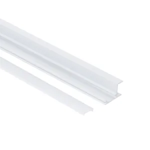 Профиль алюминиевый накладной/торцевой CAPELLA-3016W, с экраном, цвет белый, 2м (для 16 ДСП), AKS