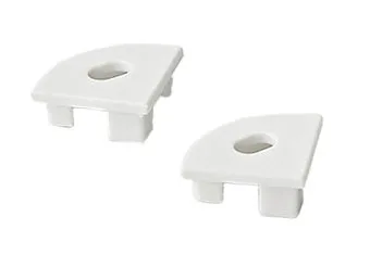 Заглушка к алюминиевому профилю ORION-1616C, форма четверть круга, цвет серый, AKS