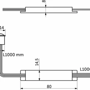 Выключатель бесконтактный на движение (PIR), врезной/накладной, 12/24V, 60W/100W, белый, AKS