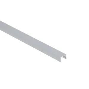 Профиль алюминиевый накладной NAVI-0806B с экраном, узкий, цвет алюминий, 2м, AKS