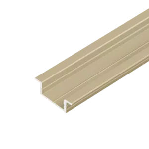 Профиль врезной AQ FORM для LED лент 15/21х7 3 м золотой