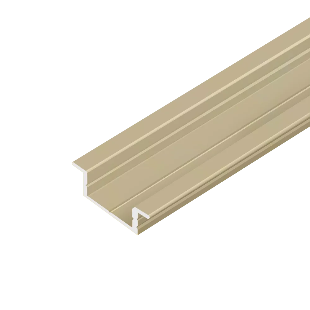 Профиль врезной AQ FORM для LED лент 15/21х7 3 м золотой