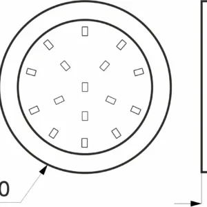 Светильник светодиодный Maia, накладной, 1,5W, 12V, теплый белый (3000К), AKS