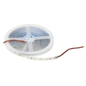 Лента светодиодная влагостойкая - 4,8W/m, 24V, 8мм, 2835, 60 д/м, IP65, нейтр. бел (4000К), 5м, AKS