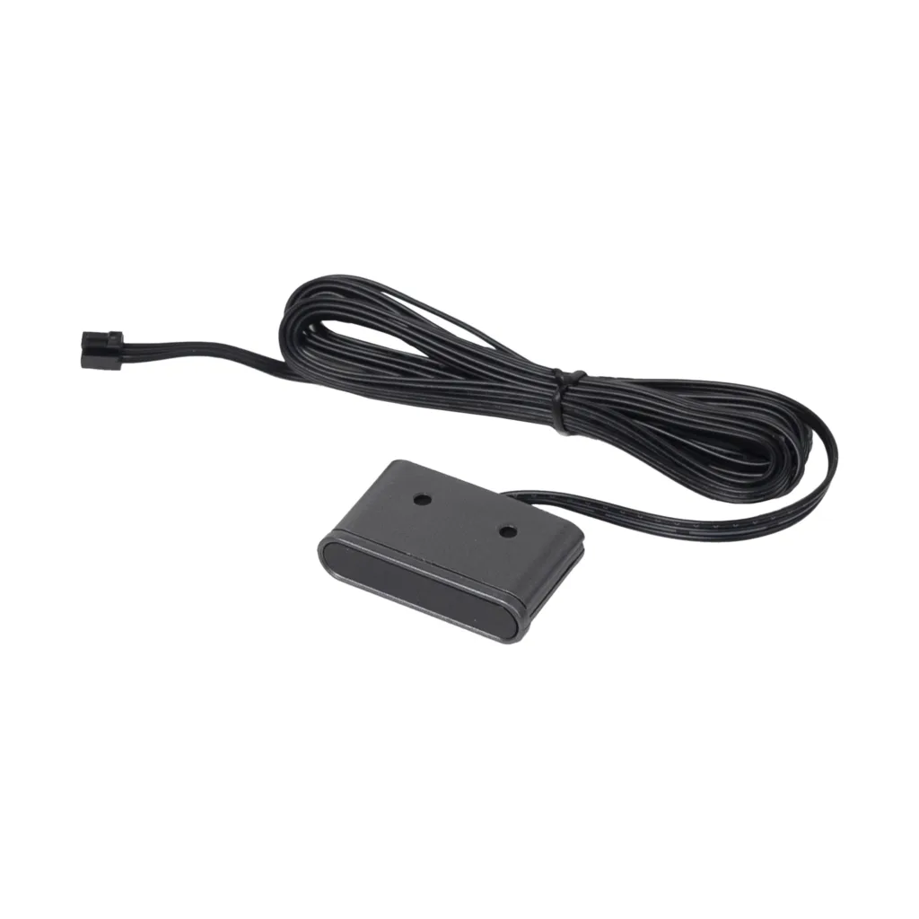 Выключатель бесконтактный на преграду, двойной, накладной/врезной, 12/24V, 60W/120W, для блоков питания Splitter, черный, AKS