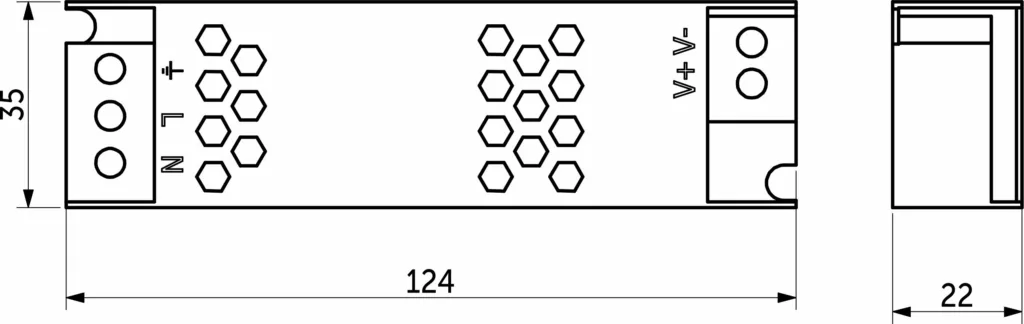 Блок питания Indoor 36W/24V, серия 5, AKS
