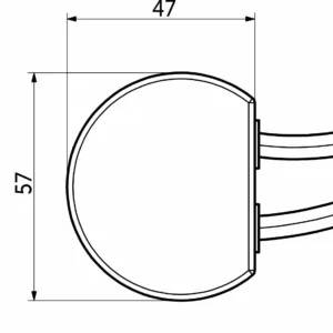 Блок питания Wall 30W/12V в подрозетник, IP67, водонепроницаемый, AKS