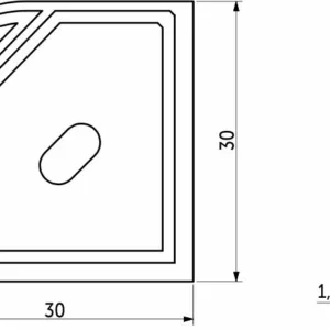 Заглушка к алюминиевому профилю ORION-GREAT 3030Q, форма квадрат, AKS