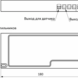 Блок питания Indoor Splitter 60W/24V, с вилкой, AKS