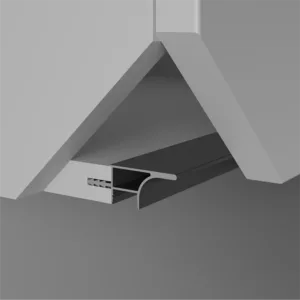 Ручка-профиль с подсветкой AQ Gola-X для верхней базы ДСП 16мм 5000 мм белый матовый