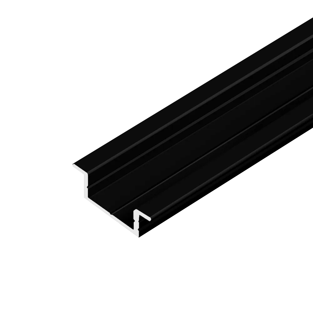 Профиль врезной AQ FORM для LED лент 15/21х7 2 м черный