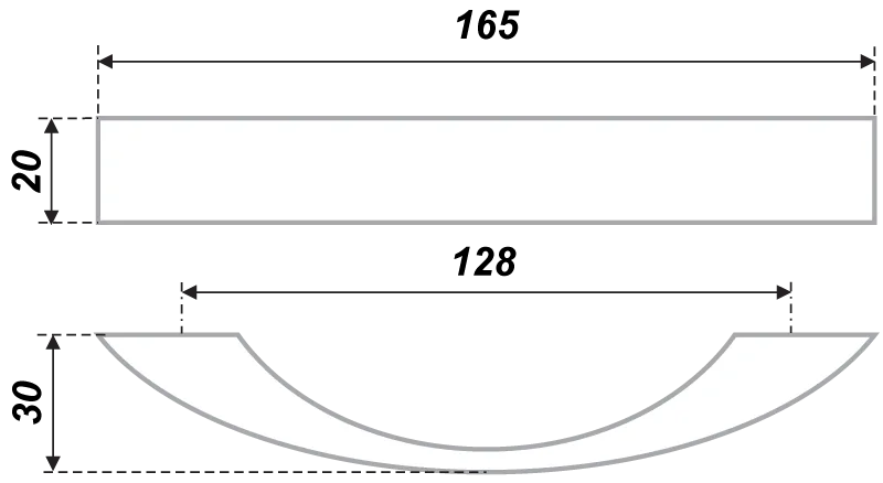 Мебельная ручка RS227MBSG.4/128