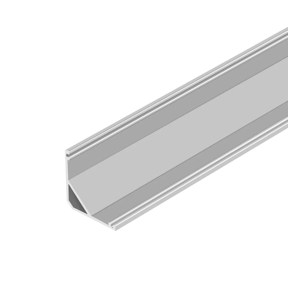 Профиль накладной угловой AQ FORM для LED лент 16х16 2 м алюминий