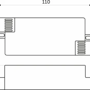 Блок питания Ultra 60W/12V с вилкой и миниконнектором (по 2 м), AKS
