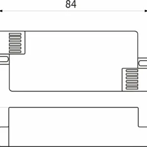 Блок питания Ultra 15W/12V с вилкой и миниконнектором (по 2 м), AKS