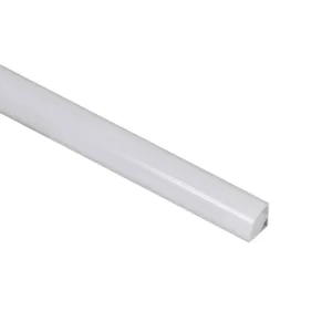 Профиль алюминиевый угловой ORION-1616C с экраном, круглый экран, цвет алюмин, 2м, AKS (в комплекте 4 заглушки и 4 крепления)