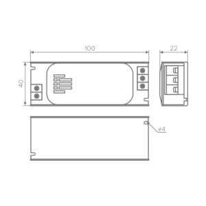 Блок питания AQ BASE 220V/12V IP20 36W