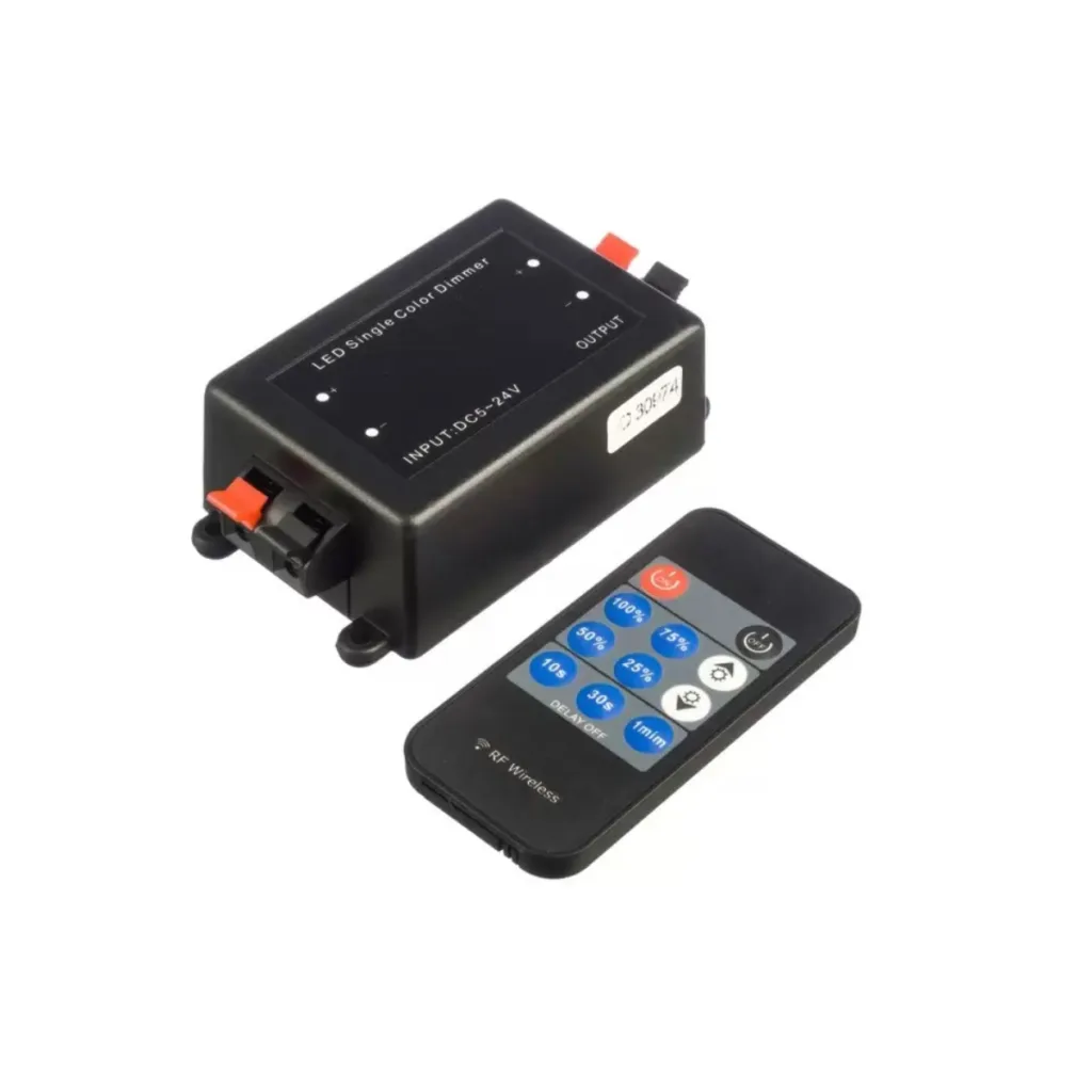 Контроллер для светодиодной ленты, с пультом, 12/24V, 96/192W, GS