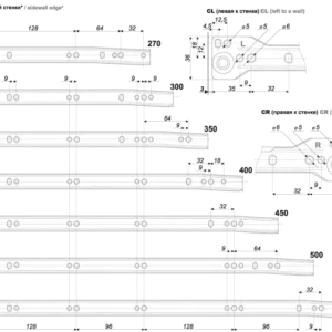 Системы выдвижения MB08601GR/400