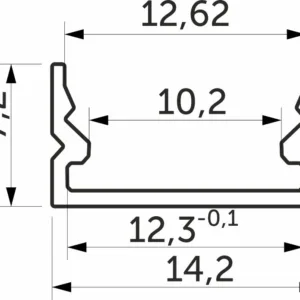 Рассеиватель для профиля SIRIUS-1407, цвет белый, 3м, AKS