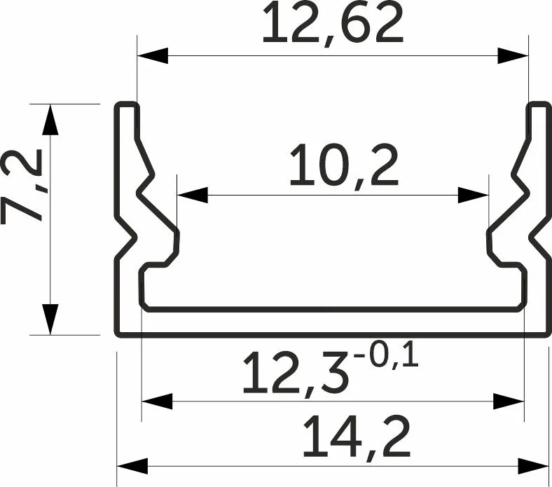 Рассеиватель для профиля SIRIUS-1407, цвет белый, 3м, AKS