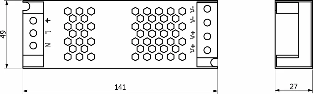 Блок питания Indoor 60W/24V, серия 5, AKS