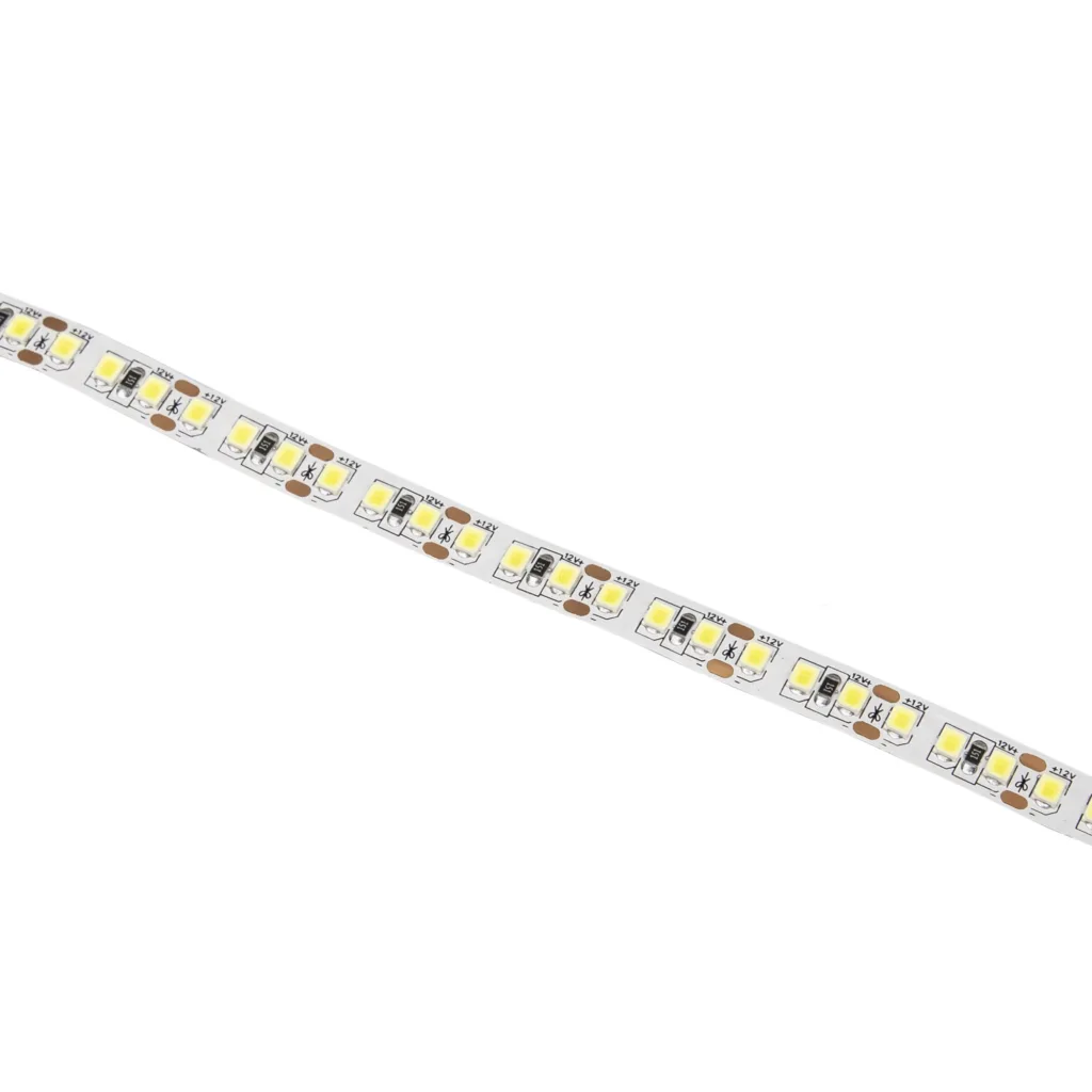 Лента светодиодная - 14,4W/m, 12V, 8мм, 2835, 180 д/м, IP20, холодный белый (6000K), 5м, AKS