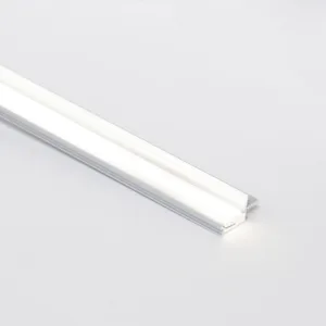 Профиль алюминиевый врезной/торцевой CAPELLA-3216A, с экраном, цвет алюминий, 2м (для 16 ДСП), AKS