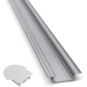 Профиль алюминиевый врезной GLAX PA-GLAX-AL (2 м.), цвет серебро, GTV