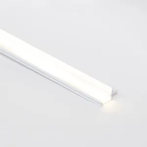 Профиль алюминиевый врезной/торцевой CAPELLA-3218W, с экраном, цвет белый, 2м (для 18 ДСП), AKS