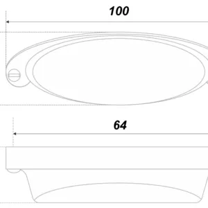 Мебельная ручка SELENA RS444CP.4/64