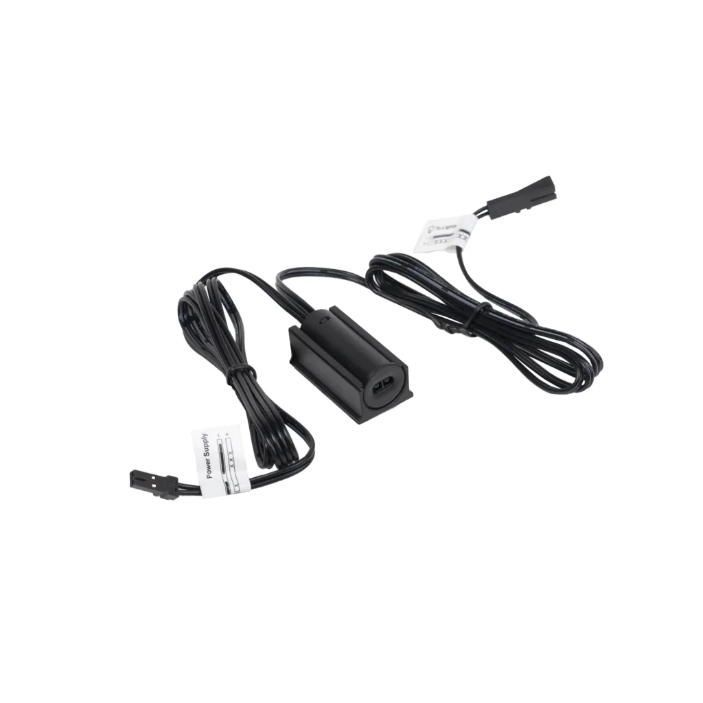 Выключатель бесконтактный на взмах, врезной/накладной, 12/24V, 60W/100W, черный, AKS