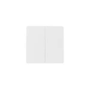 Выключатель кинетический, с реле, 2 клавиши, белый, AKS