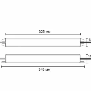 Блок питания Indoor 72W/12V, серия 2, тонкий, AKS