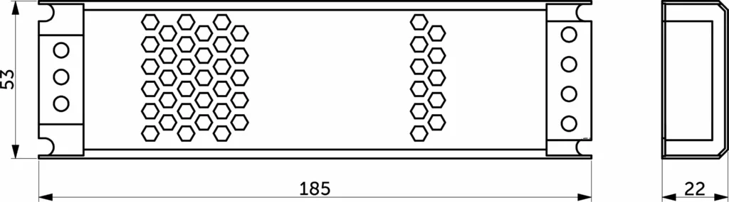 Блок питания Indoor 100W/12V, серия 3, компактный, AKS