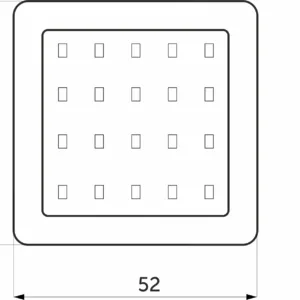 Светильник светодиодный Sania, накладной, 2W, 12V, нейтральный белый, 4000K, с крышкой, AKS