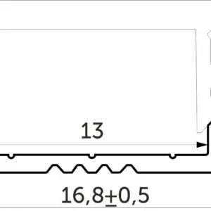 Держатель для врезного профиля LIRA-1708, AKS