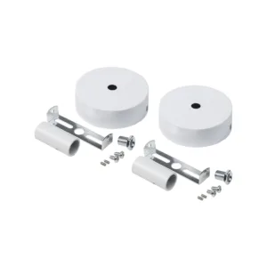 Заглушки (крепления) к светодиодной веревке, d16, тип 2 (1 компл = 2шт.), белый, AKS