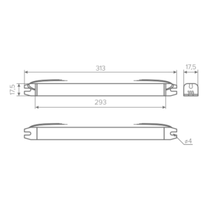 Блок питания AQ SLIM 220V/24V IP20 60W