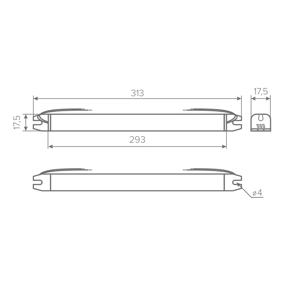 Блок питания AQ SLIM 220V/24V IP20 60W