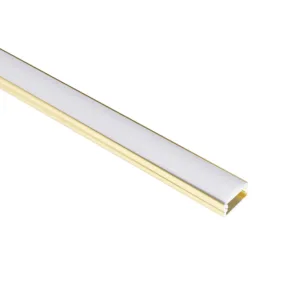 Профиль алюминиевый накладной SIRIUS-1407S с экраном, цвет золотой, 2м, AKS