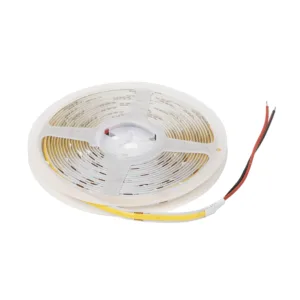 Лента светодиодная COB - 9,8W/m, 24V, 8мм, 320 д/м, IP20, нейтральный белый (4000K), CRI>90, 1100 Lm, 5м, AKS