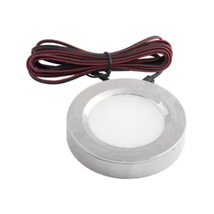 Светильник светодиодный STAR, врезной/накладной, 2W, 12V круглый, хром, 4000К, AKS