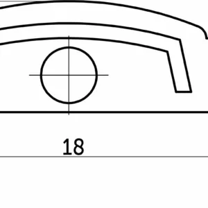 Заглушка к алюминиевому профилю Slim, цвет серый, AKS